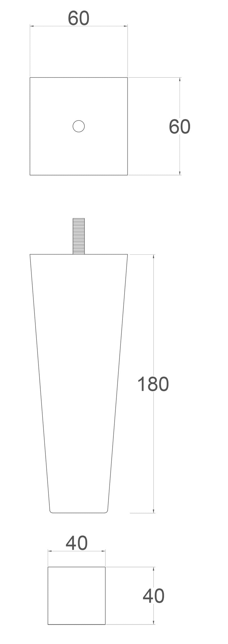 Isabelle Square Tapered Furniture Legs